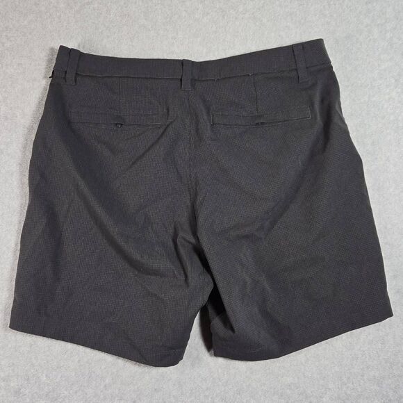 Lululemon Shorts Men 33 Black Commission WovenAir 7" Lightweight Preppy Work Gol - Picture 5 of 10